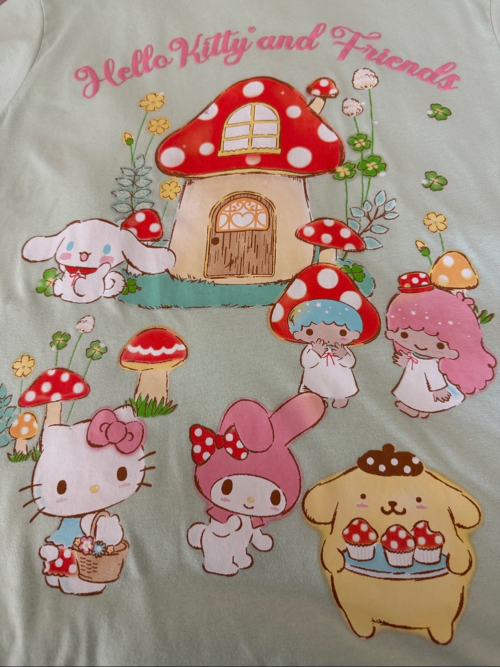 Sanrio Hello Kitty and Friends Mint Green Graphic Tee (XXL) - Picture 3 of 11
